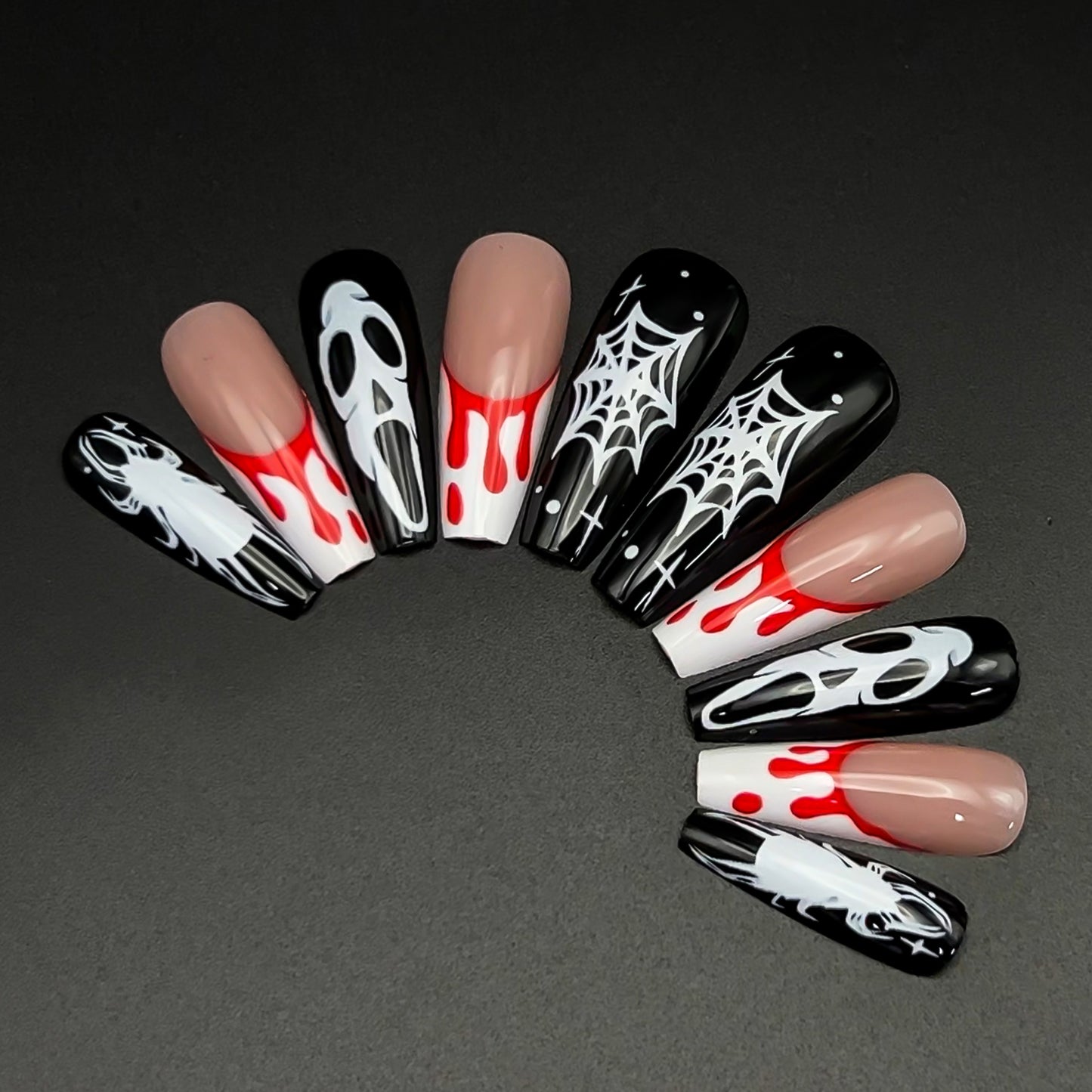 Spider Bloody Droplets-Coffin Nails