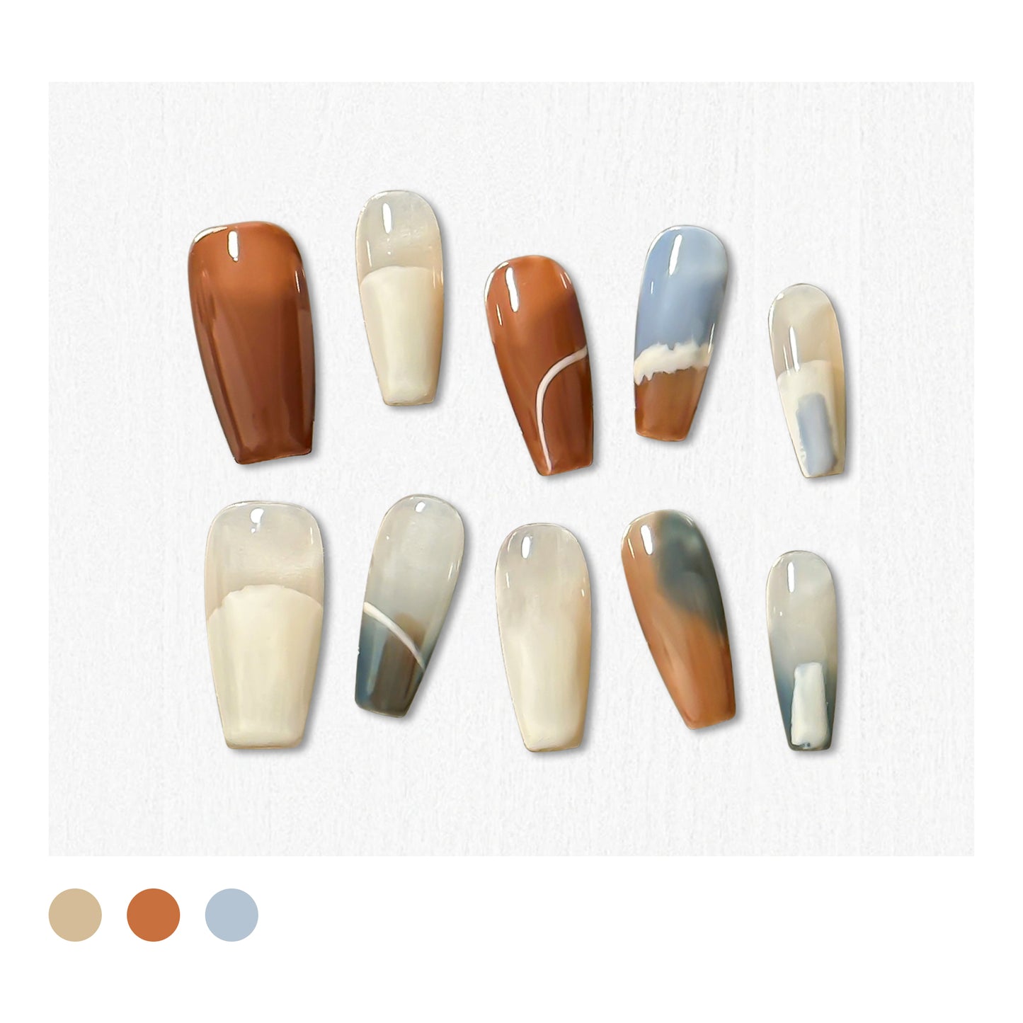 Handmade|Autumn Rhapsody-Coffin Nails