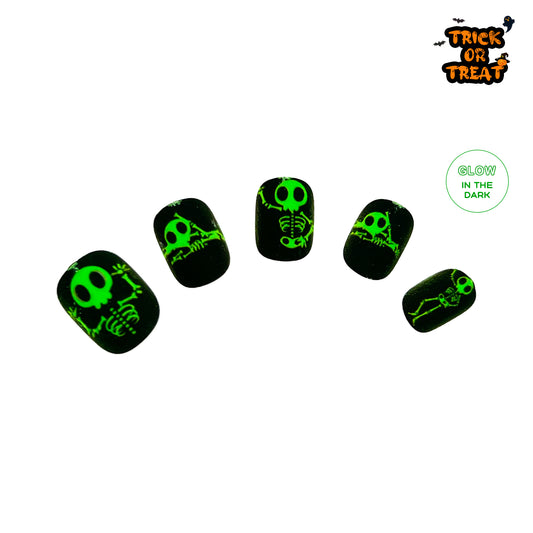 Glowing Spooky Night-Mini Nails