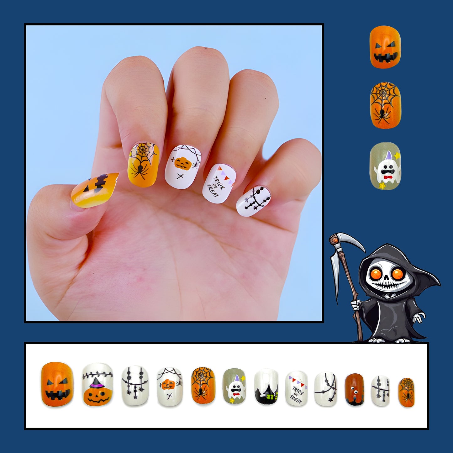 Pumpkin Patch Dreams-Mini Nails